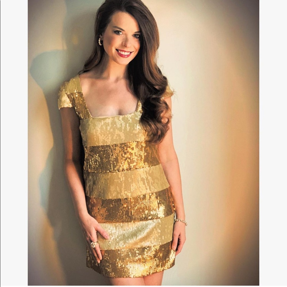 Gold Sequin Dress